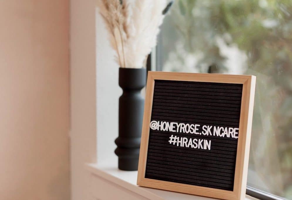 a close up of a sign