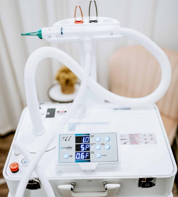 Aerolase Neo Elite laser device used for glass skin facials in Puyallup