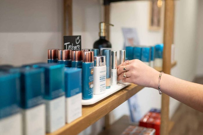 Colorescience Total Eye and Flex mineral SPF products at Honey Rose Aesthetics